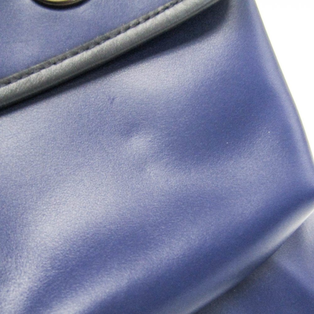 Coach Heritage C2902 Men's Leather Backpack Blue - Picture 8 of 10